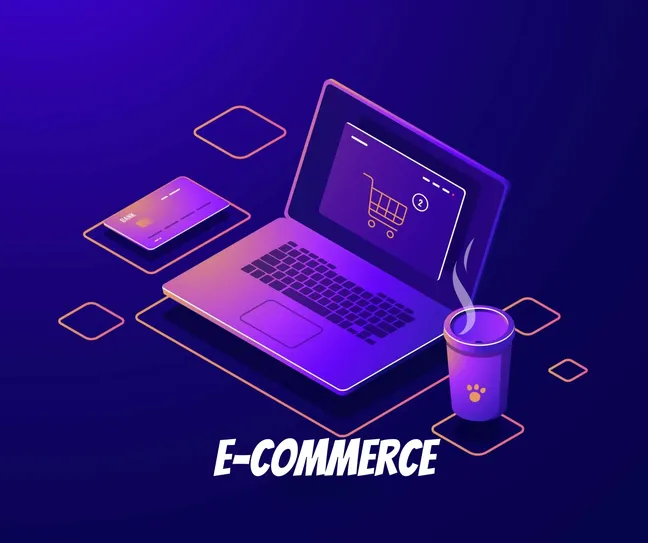 Online shopping interface with product catalog, shopping cart, and secure checkout
